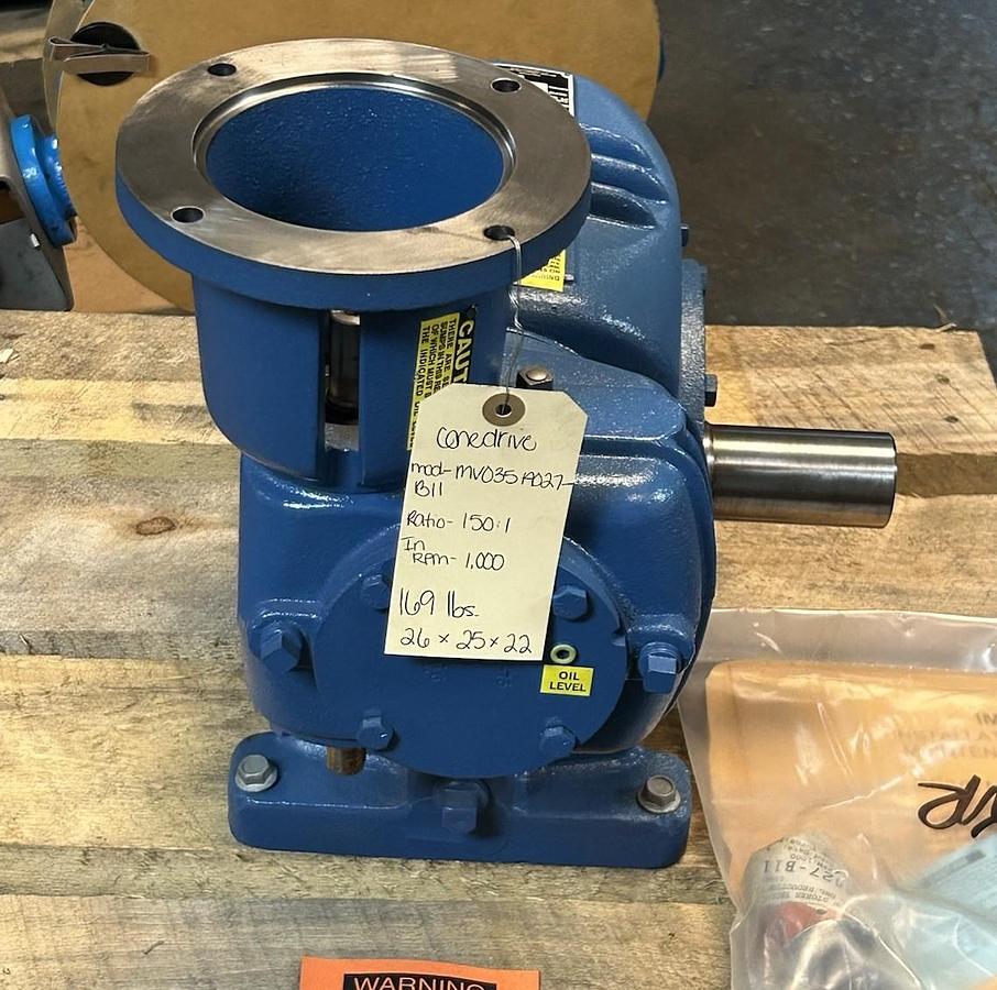 CONEDRIVE,MVO35A027-B11,GEAR DRIVE REDUCER 150:1 RATIO INPUT 1000RPM