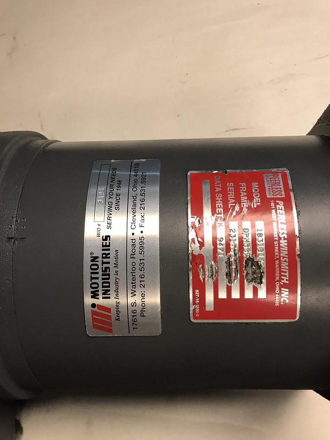 Used Peerless-Winsmith,183-18-1172-0,Servo Motor DPM56PF4 Frame