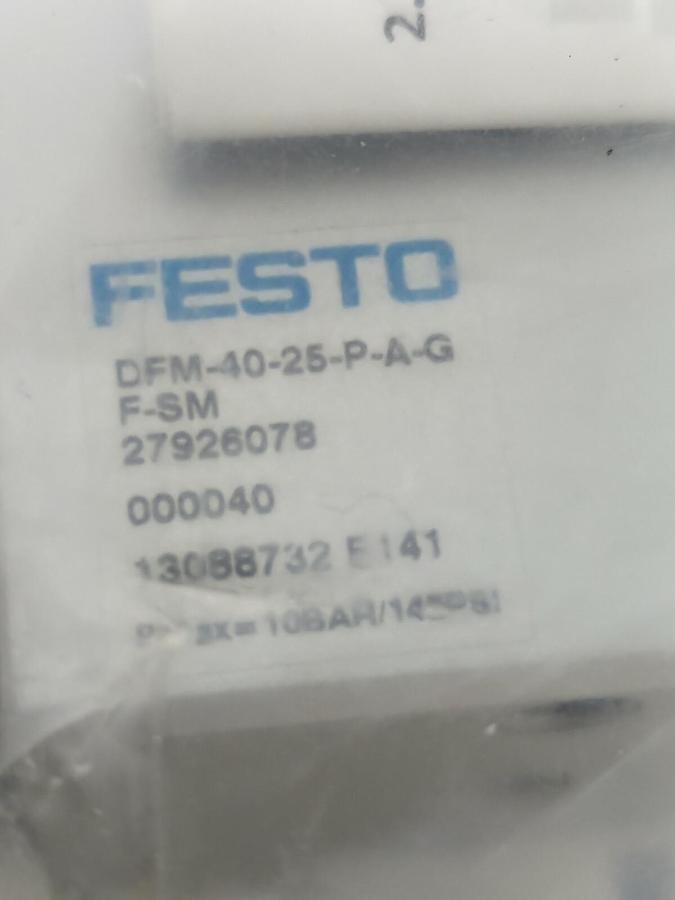 FESTO,DFM4025PAGFSM,PNEUMATIC SLIDE CYLINDER NO BOX NOS
