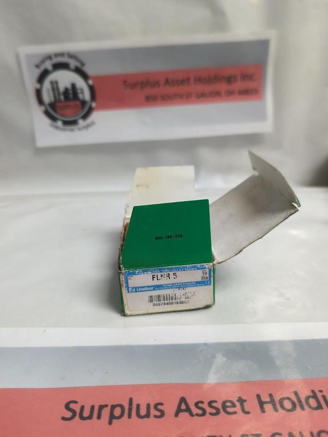 LITTELFUSE,FLNR5,POWR-GARD 5 AMP FUSE LOT OF 10 NOS