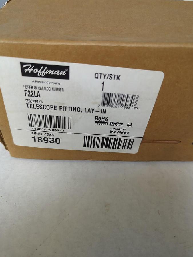 HOFFMAN,F22LA,LAY-IN TELESCOPE FITTING SEALED BOX