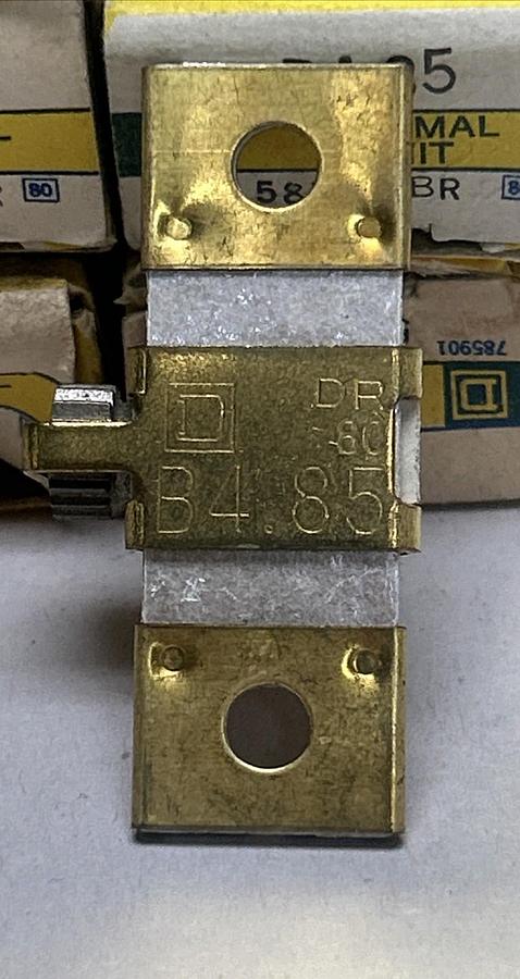 SQUARE D,B4.85,OVERLOAD RELAY HEATER ELEMENT LOT OF 7 NOS