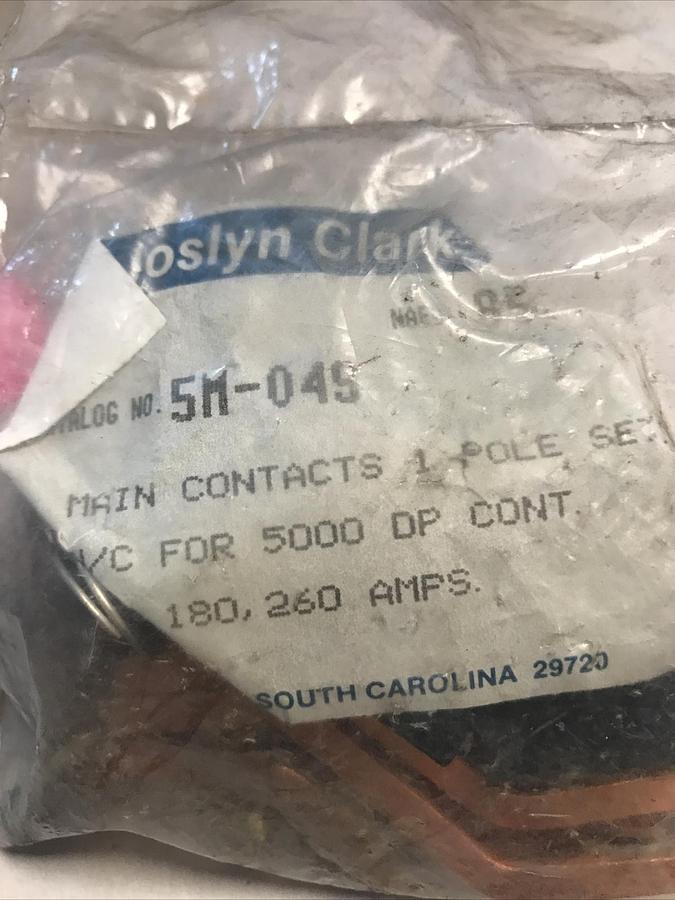 Joslyn Clark,5M-049,Main Contact Kit 1 Pole NAED 85246 Lot of 2