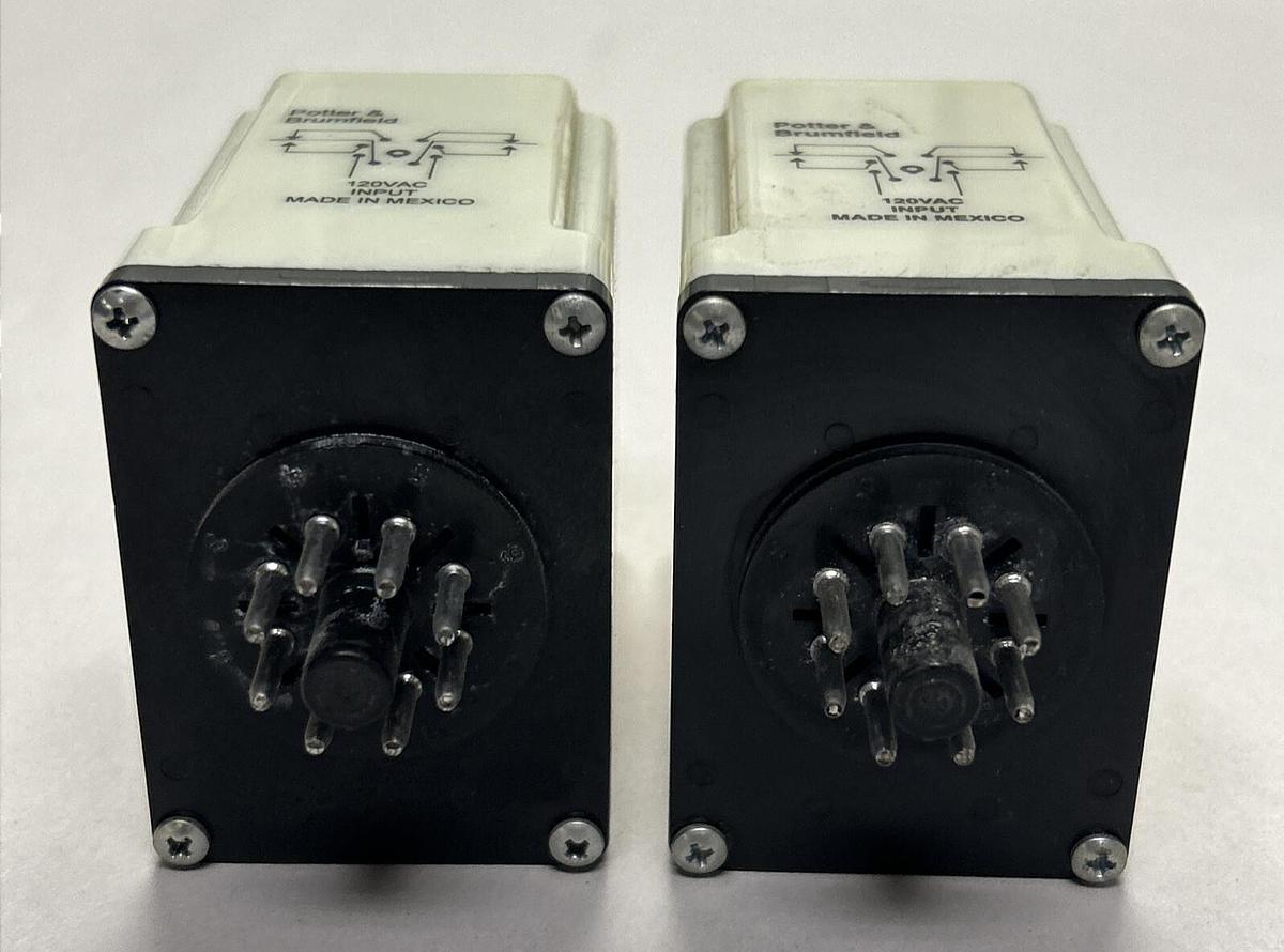 Used POTTER & BRUMFIELD,CHB-38-70003,TIME DELAY RELAY LOT OF 2