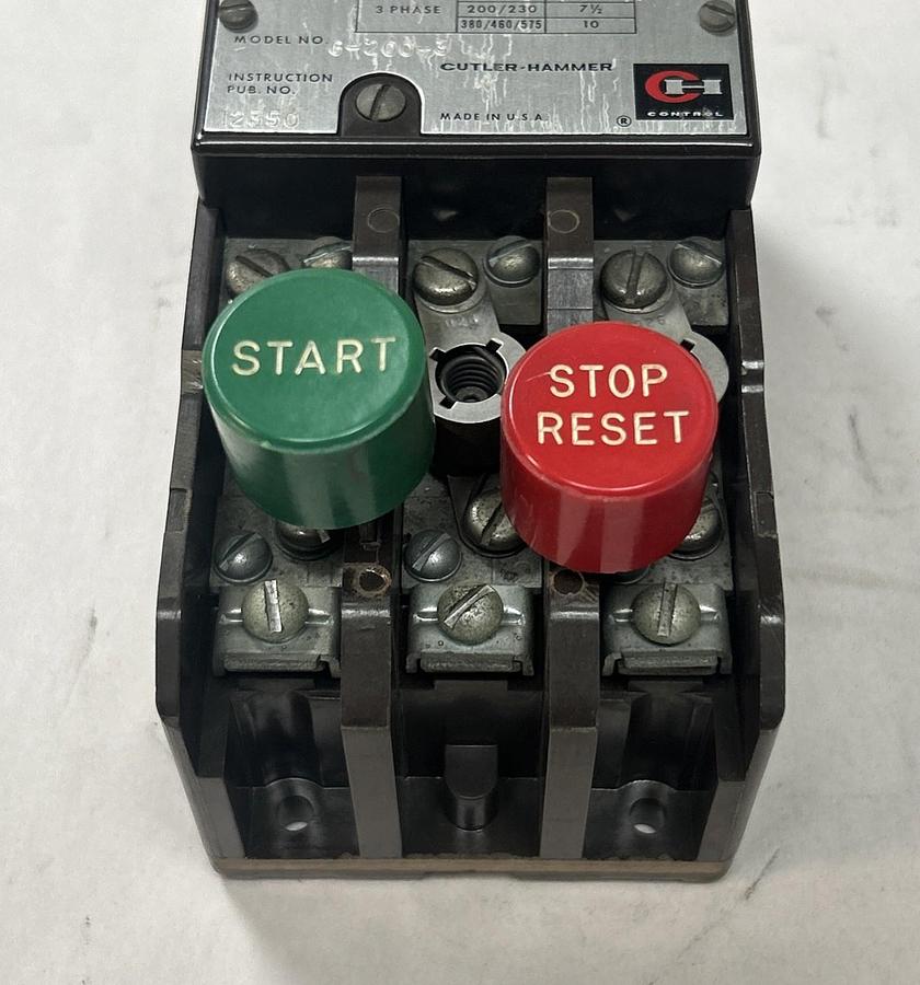 Used CUTLER HAMMER,9115H175K,STARTER SIZE 1 200/230-575VAC 7.5-10HP