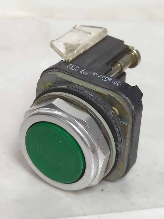 Used ALLEN BRADLEY,800T-A,SERIES T GREEN PUSHBUTTON PRE-OWNED