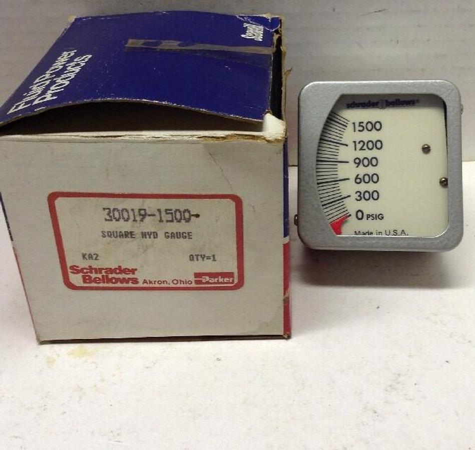 Schrader Bellows,30019-1500,Square HYD Gauge