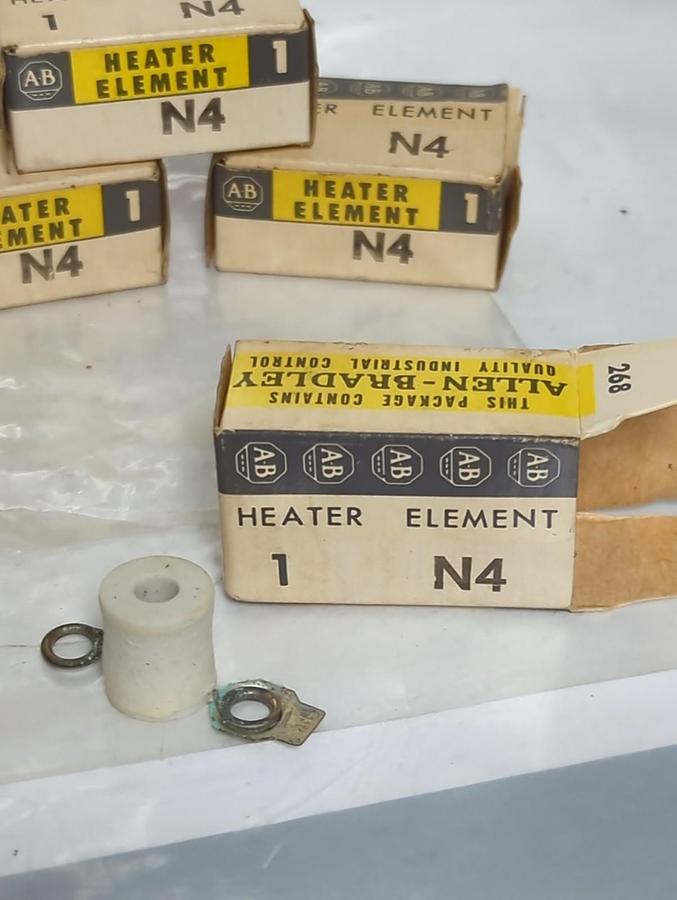 ALLEN BRADLEY,N4,THERMAL OVERLOAD HEATER ELEMENT LOT OF 6 NOS
