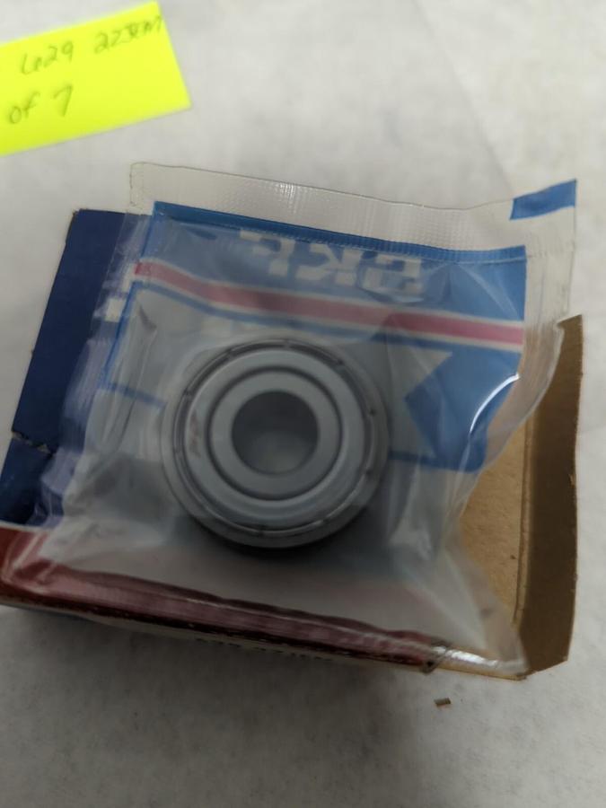 SKF,629 2ZJEM,DOUBLE SHIELDED BALL BEARING 9MM ID 26MM OD 8MM W LOT OF 7 NOS