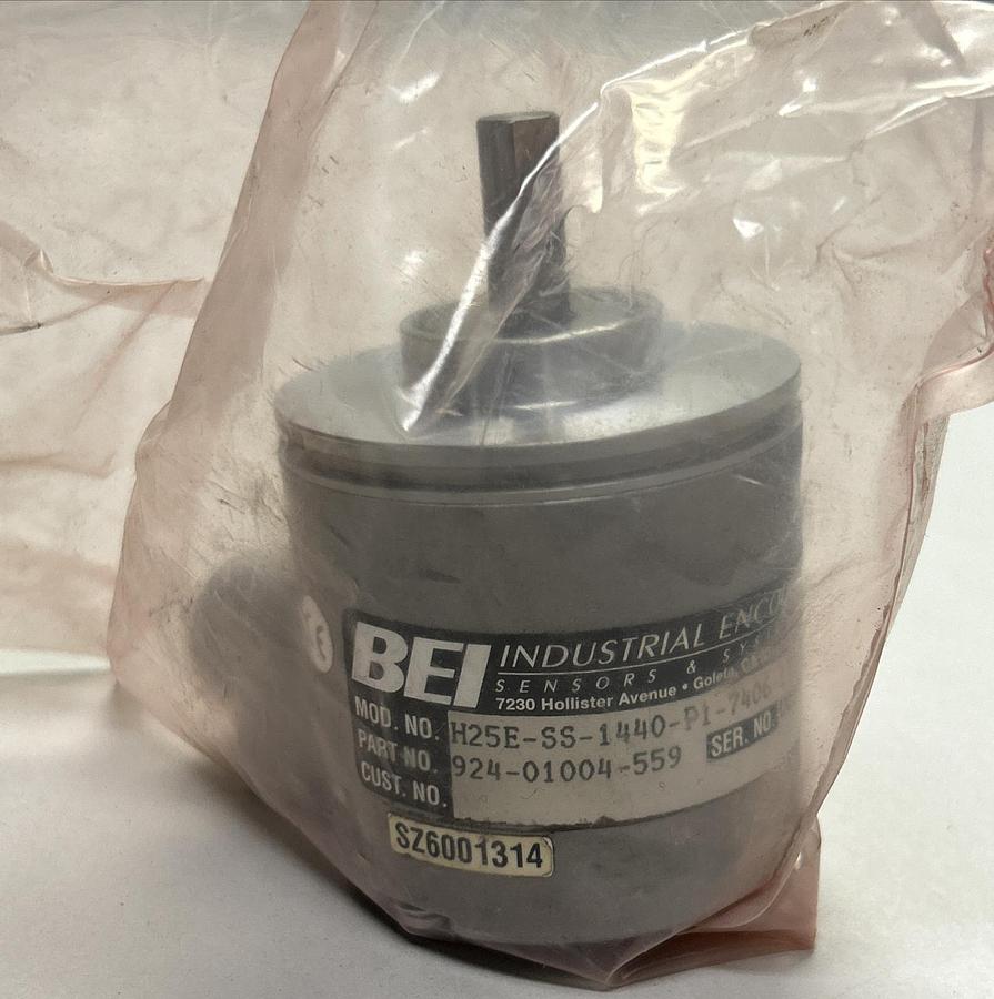 Used BEI,H25E-SS-1440-P1-7406-LED-SM16-S,INDUSTRIAL ENCODER REFURBISHED