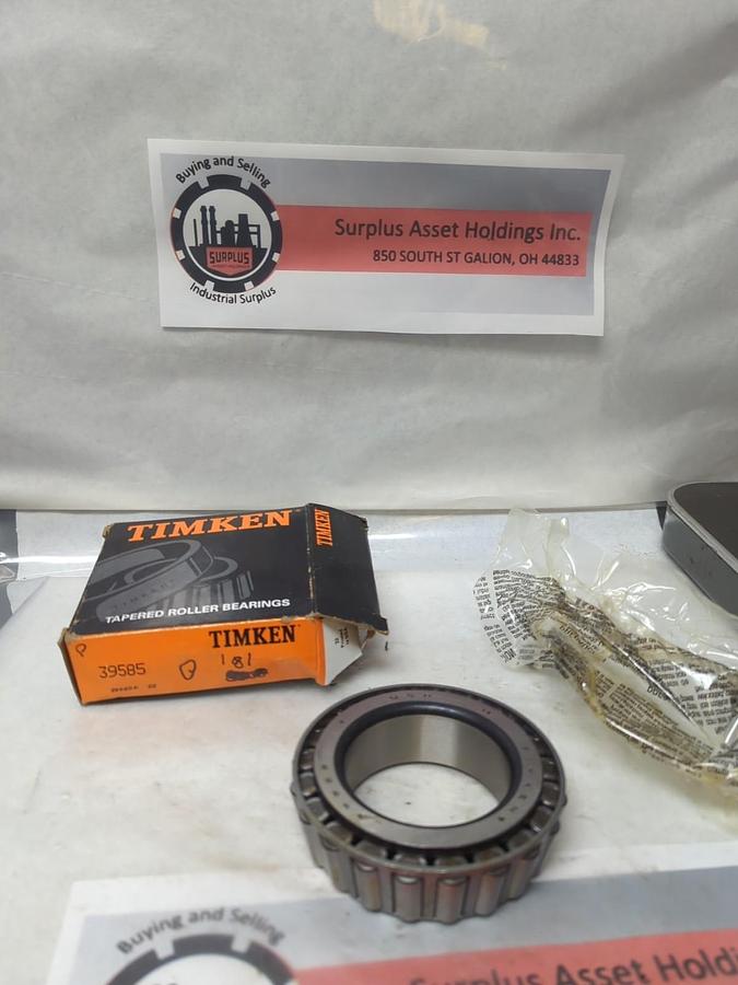 TIMKEN,39585,ROLLER BEARING CONE NOS