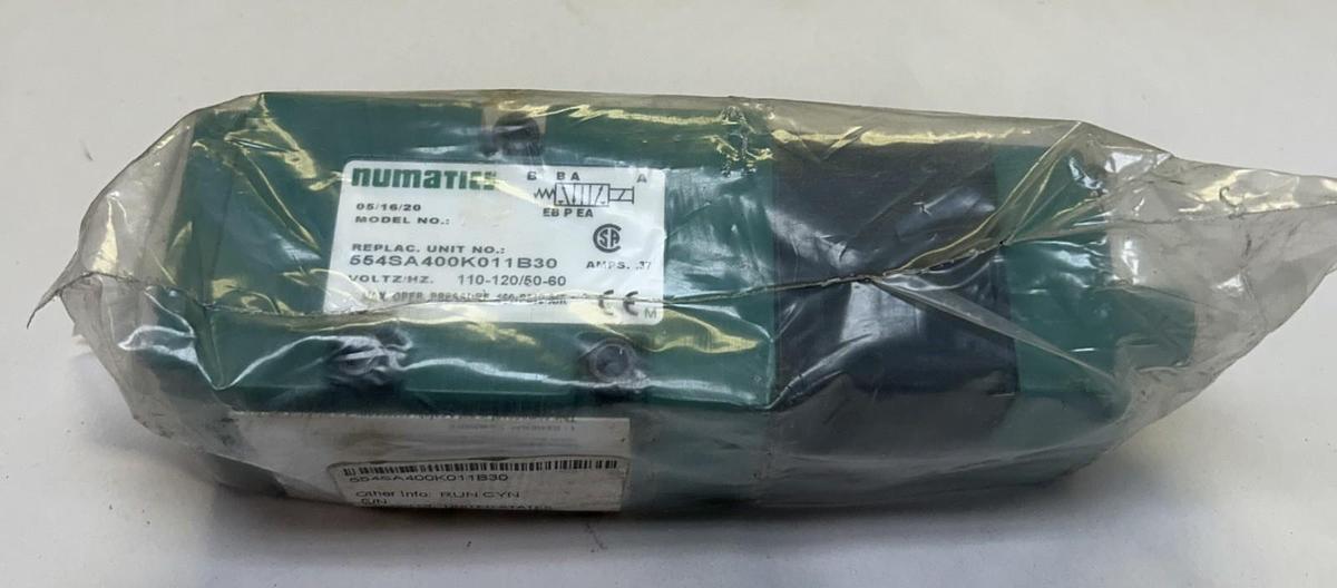NUMATICS,554SA400K011B30,SINGLE DIRECT SOLENOID VALVE NOS