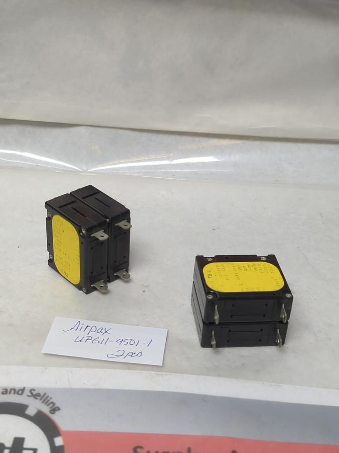 Used AIRPAX,UPG11-9501-1,CIRCUIT BREAKER LOT OF 2 PRE-OWNED