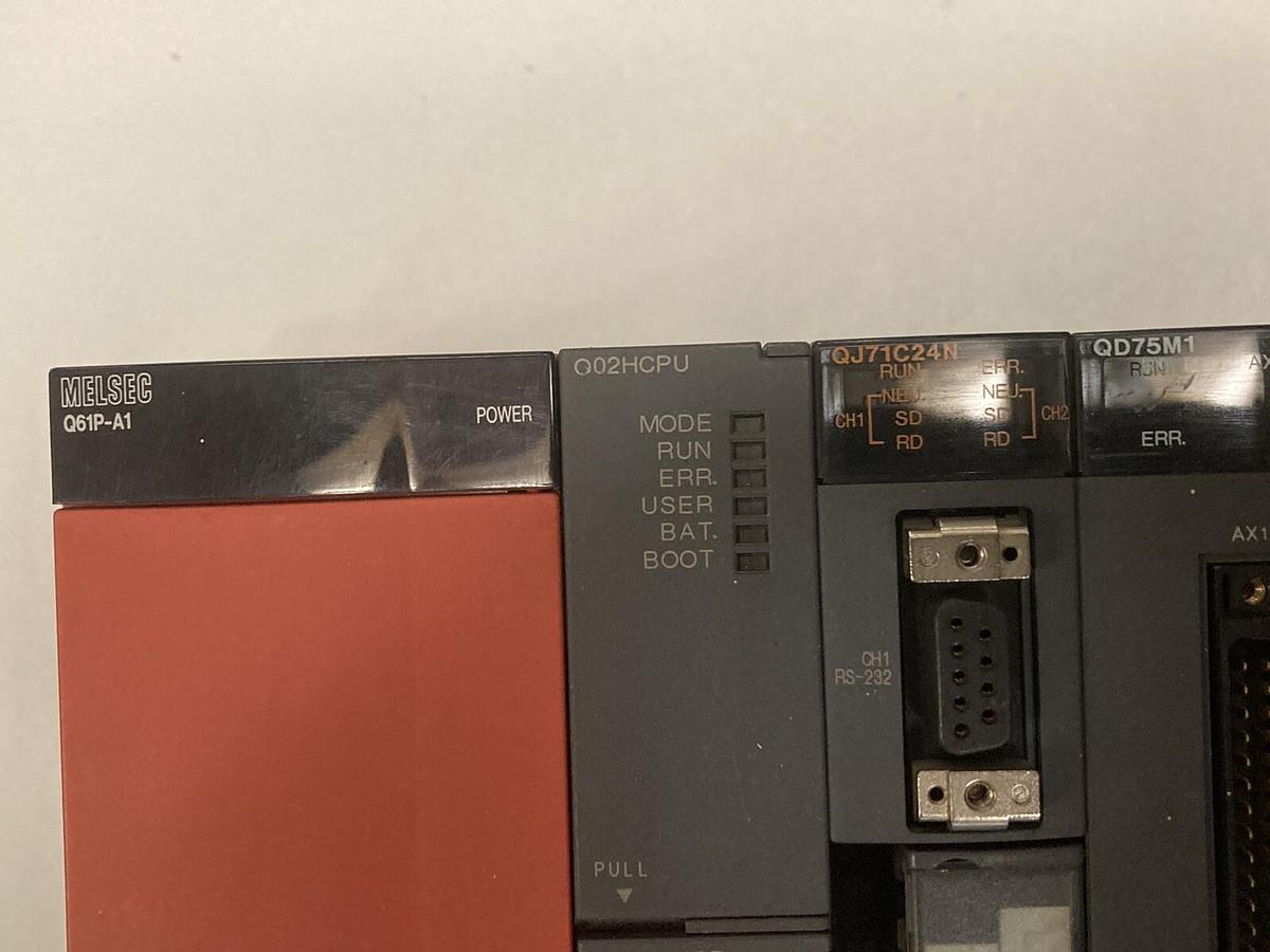 Used Mitsubishi,Q61P-A1, Q02HCPU QJ71C24N  QD75M1 QJ61BT11N QX40 QY50 QY81P,board