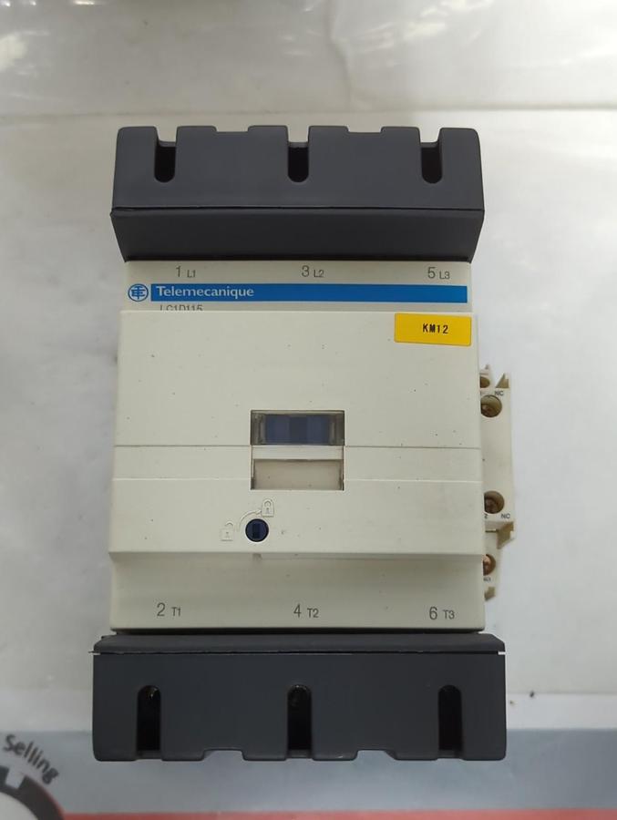 Used TELEMECANIQUE,LC1D115,CONTACTOR 3-POLE 1000VAC PRE-OWNED