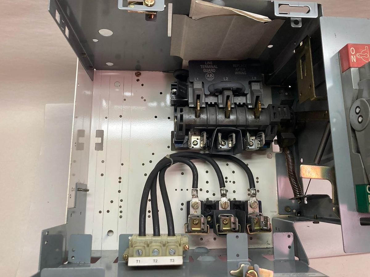 Used Allen-Bradley,2192F,12 INCH FUSED Disconnect MCC Bucket 60A 600V 60Hz