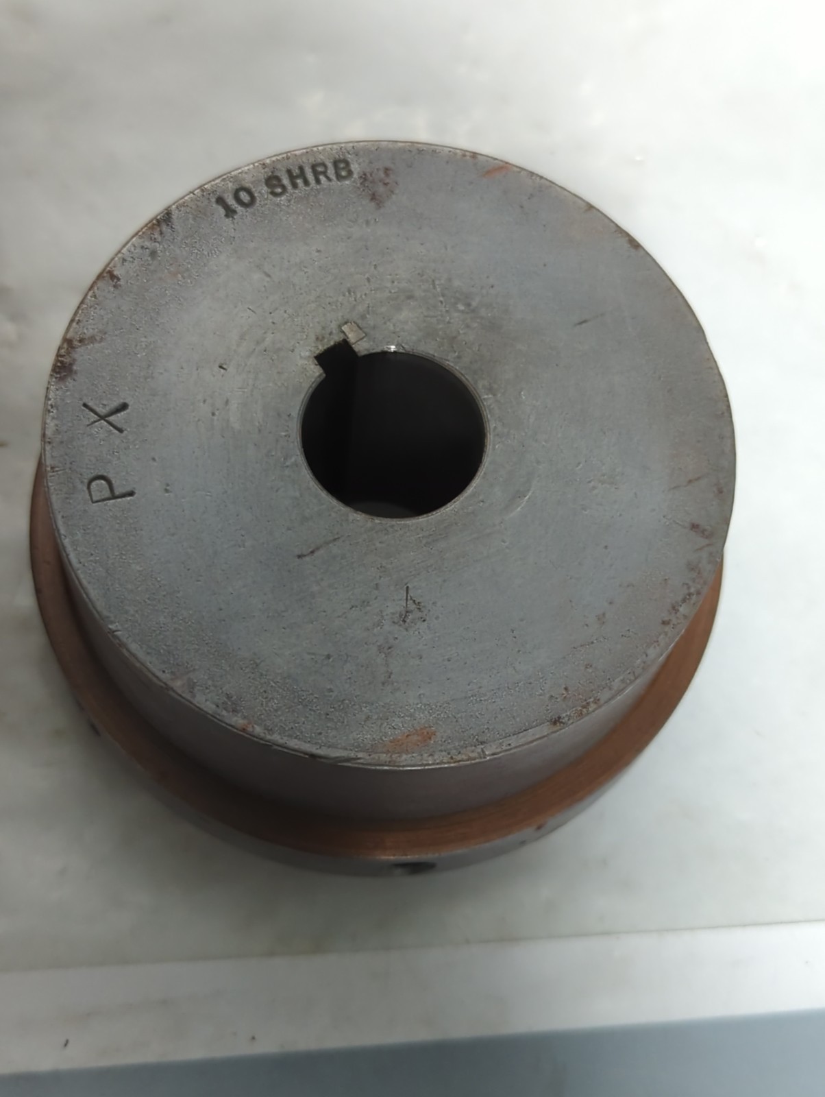 REXNORD,10 SHSB STD,STRAIGHT BORE HUB CUSTOM BORE 7/8 INCH NOS