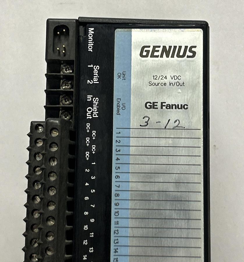 Used GE FANUC,IC660EBD024W,GENIUS BLOCK ELECTRONIC MODULE