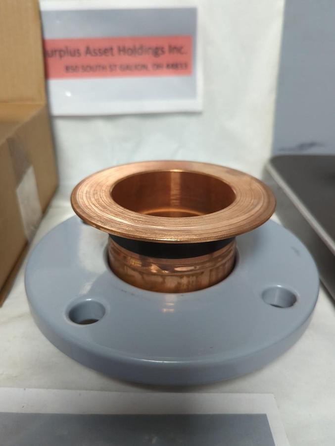 JUNGWOO METAL IND.,50314,LEAD FREE ADAPTER FLANGE 4-BOLT 3 INCH NOS