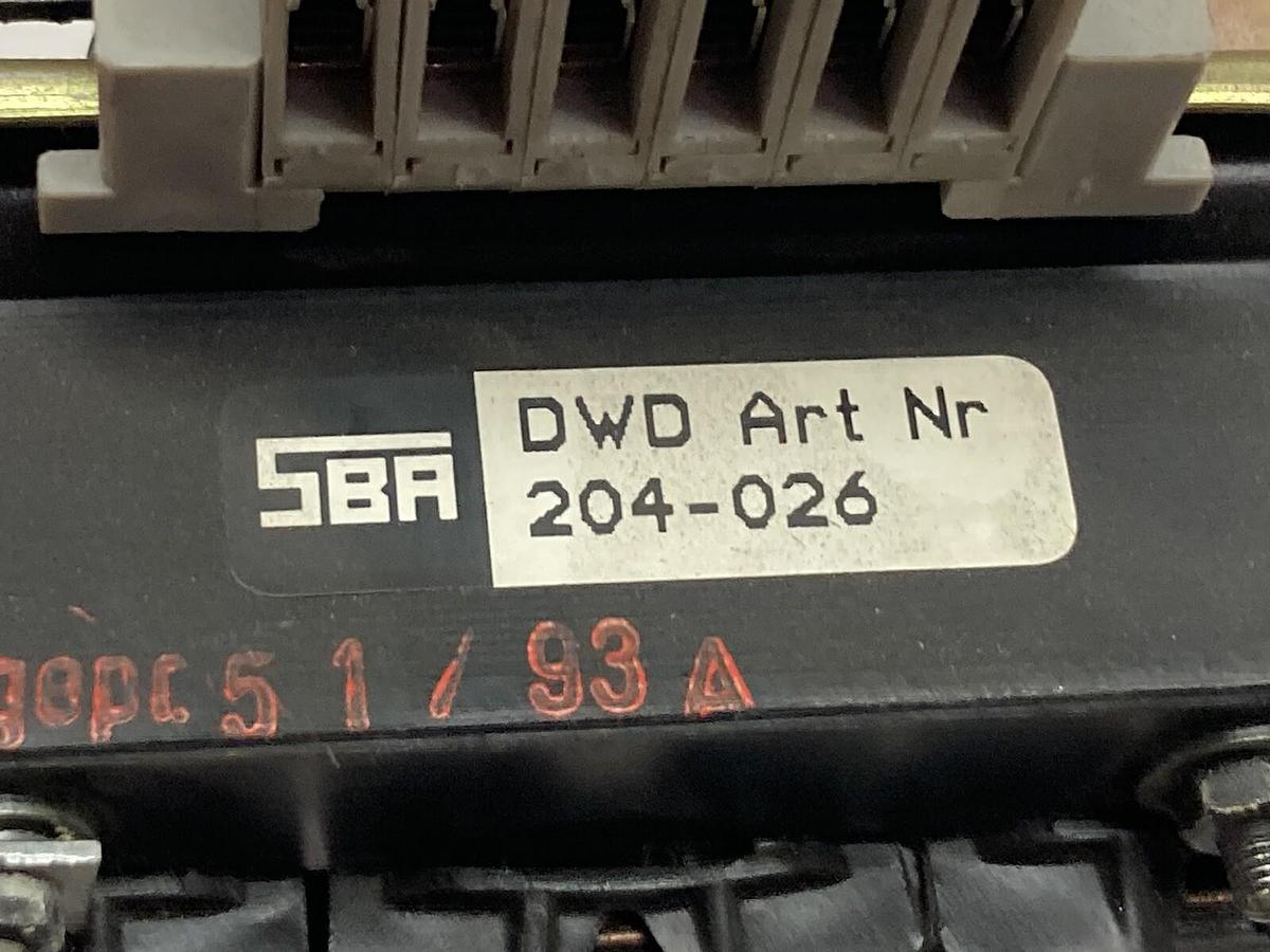 Used SBA,Type DWD Art Nr 204-026,Transformer