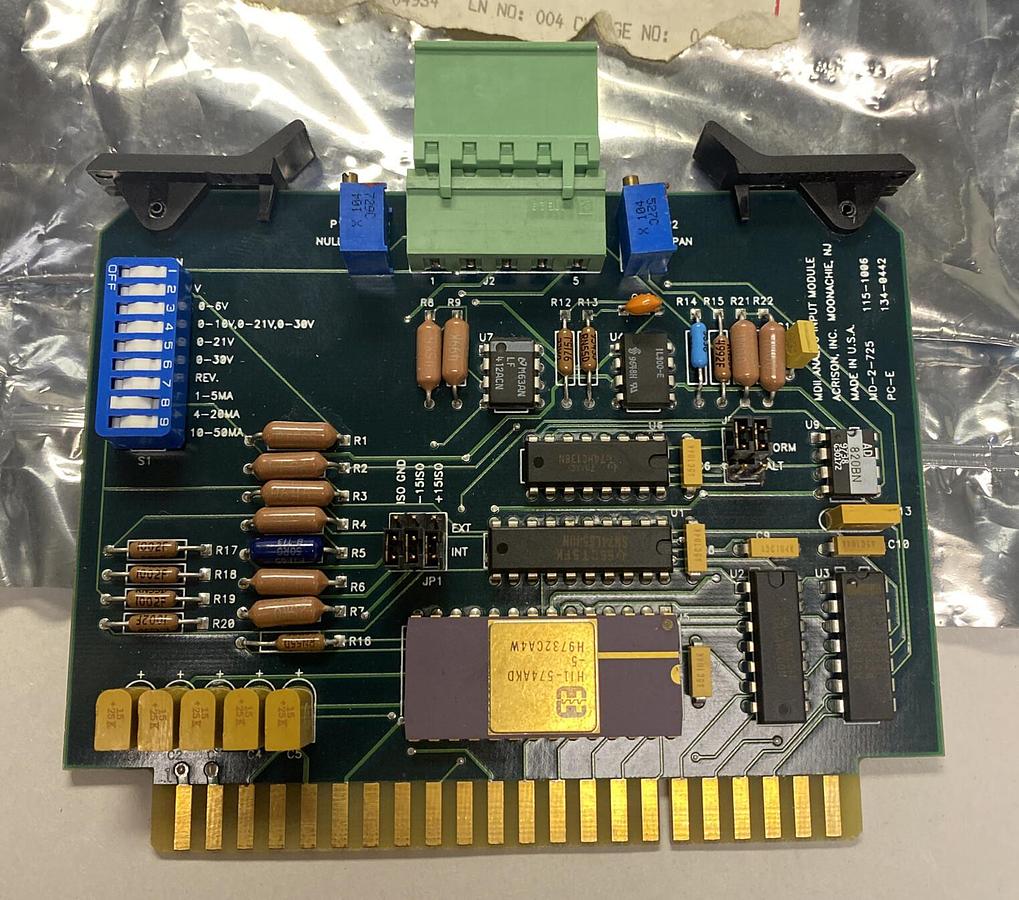 ACRISON,115-1006 MDII,ANALOG INPUT MODULE MD-2-725 V2 4-20MA NOS