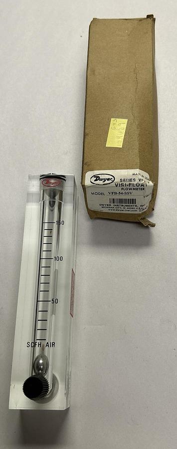Used DWYER,VFB-54-SSV,FLOWMETER NEW