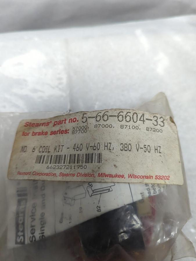 STEARNS,5-66-6604-33,NO. 6 COIL KIT 460V/60HZ 380V/50HZ NOS