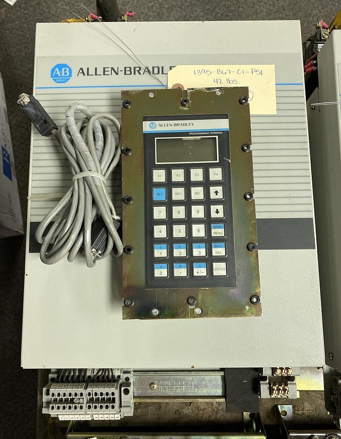 Used ALLEN BRADLEY,1395-B67-C1-P51,DC DRIVE 460 VAC INPUT 500 VDC OUTPUT 10 HP