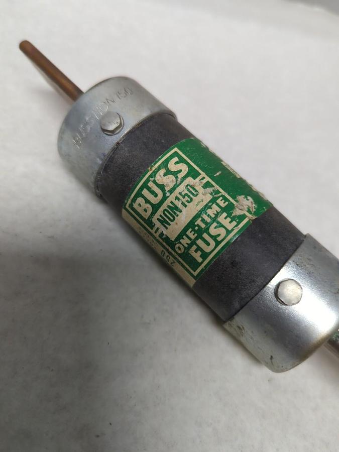 Used COOPER BUSSMANN,NON-150,ONE-TIME 150 AMP FUSE PRE-OWNED