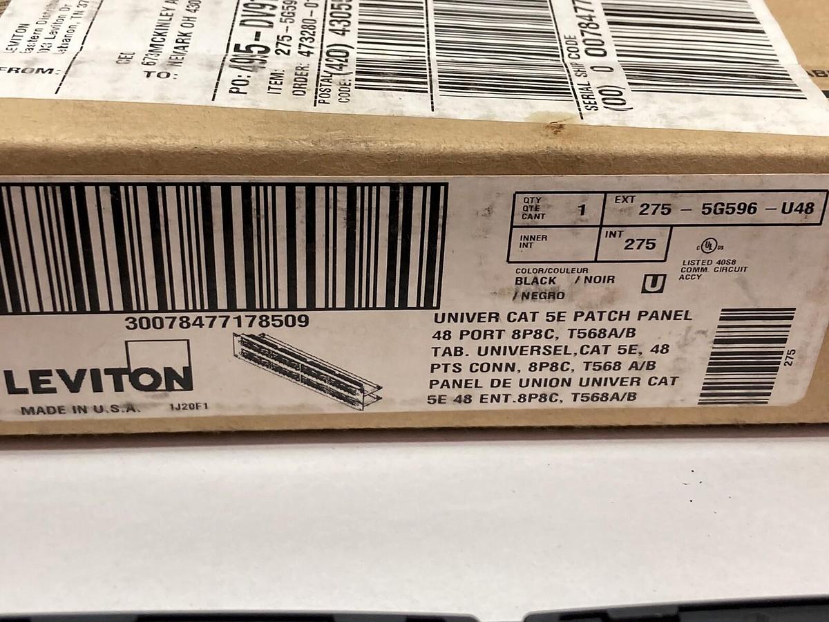Leviton,275-5G596-U48,Universal 5E Patch Panel