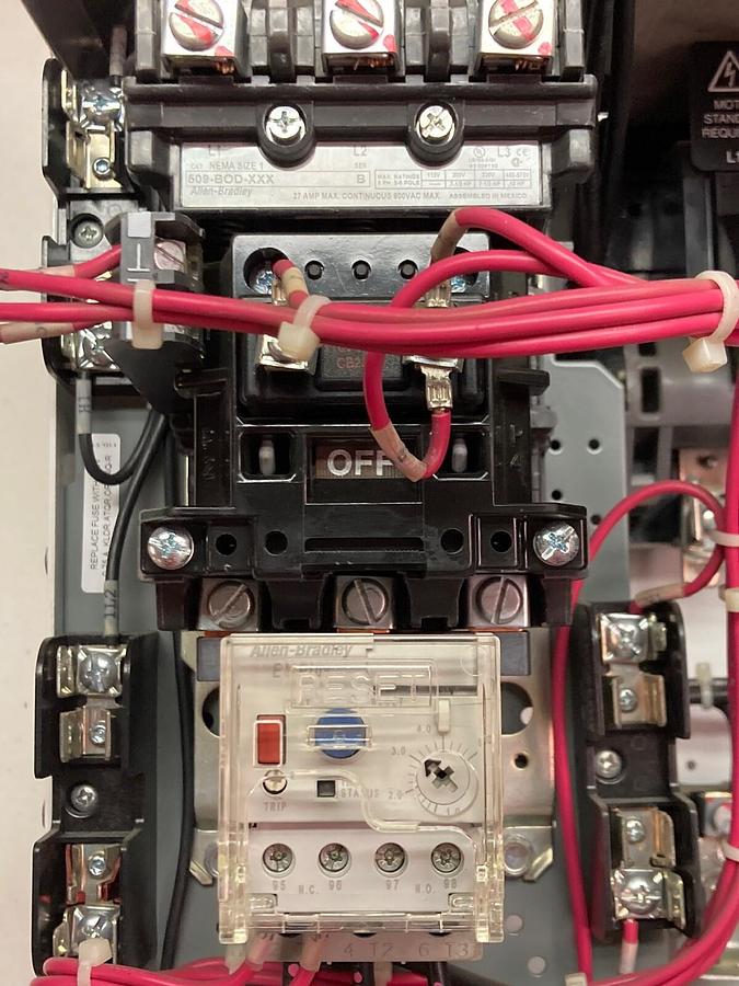 Used Allen-Bradley,2100 2112,Size 1 Fused MCC 12 Inch Starter Bucket