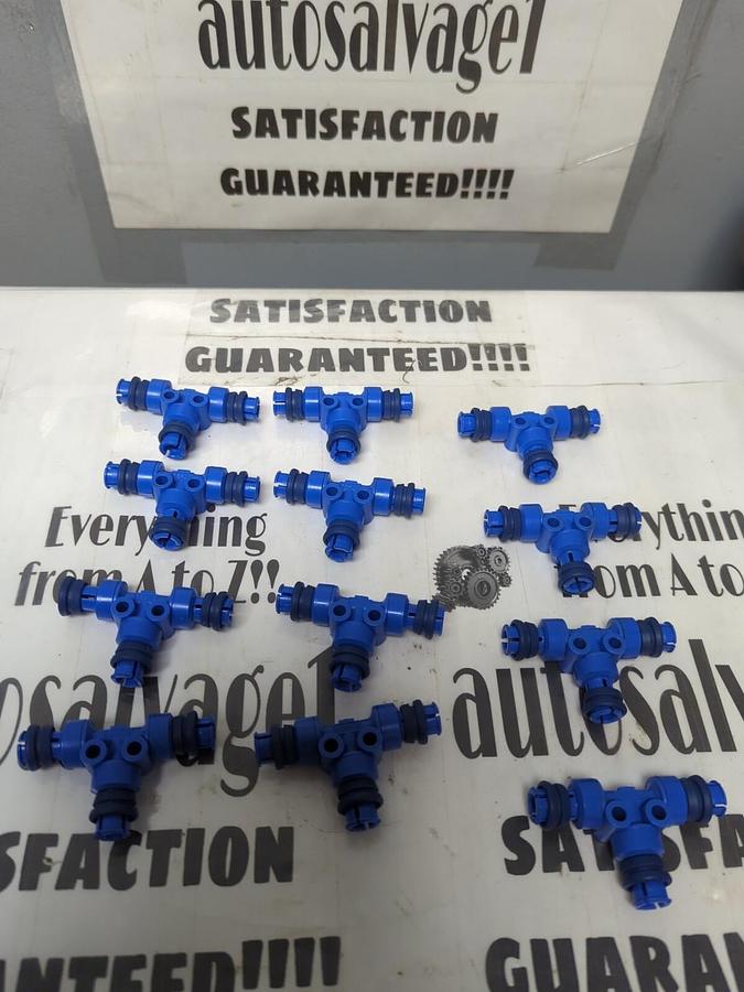 FESTO,1/4 INCH,TEE PUSH-IN PNEUMATIC UNION AIR FITTING LOT OF 12 NOS