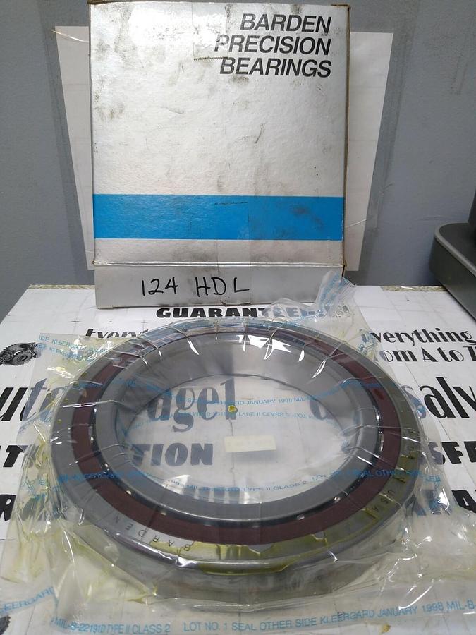 Used Barden,124 HDL,Precision Angular Contact Bearing  ( 1 Bearing ) NOS