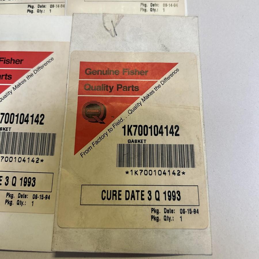 FISHER,1K700104142,GASKET LOT OF 6 NOS