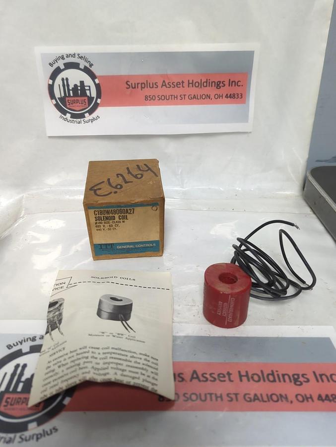 GENERAL CONTROLS,C180W48060A27,COIL SIZE 180 CLASS W NOS