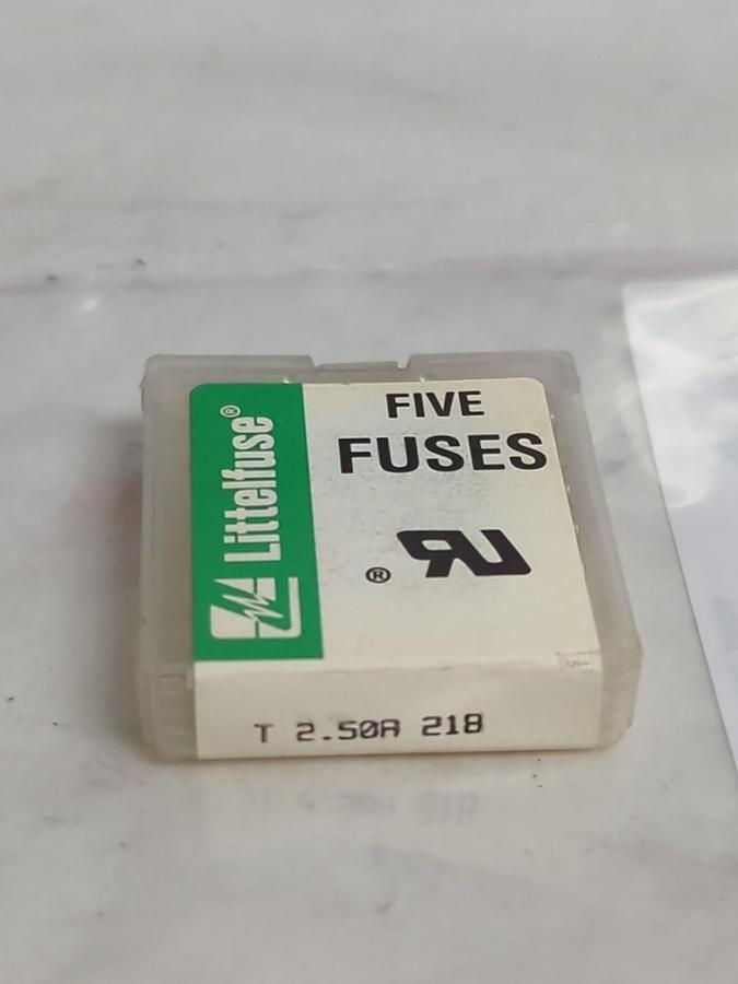 LITTELFUSE,T 2.50A 218,FUSE PACK OF 5 PCS NOS
