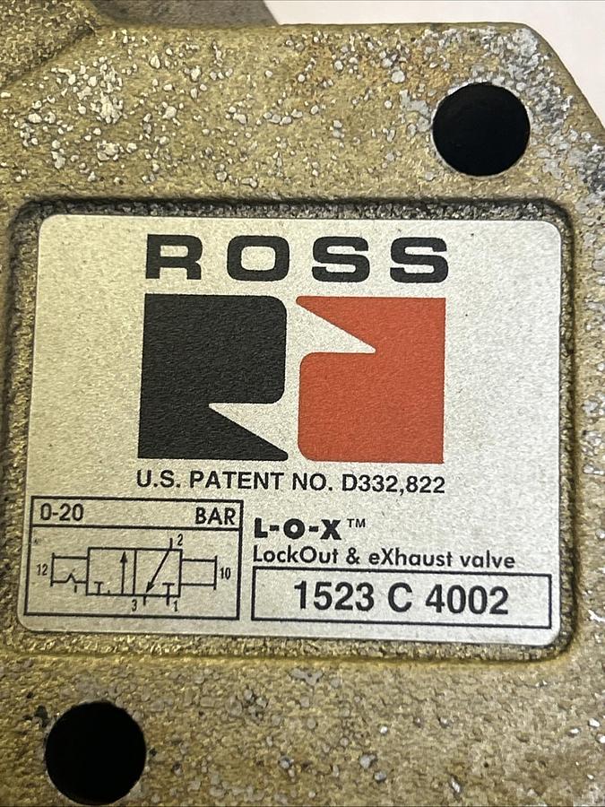 Used ROSS CONTROLS,1523C4002,EXHAUST VALVE LOCK-OUT