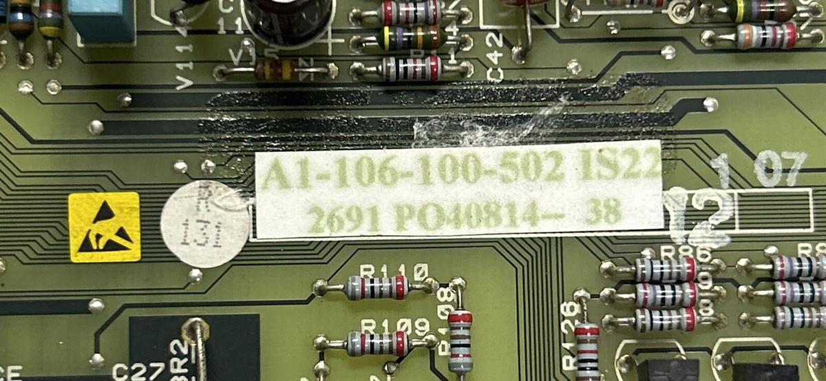 Used SIEMENS,A1-106-100-502,MAIN CONTROL BOARD REFURBISHED