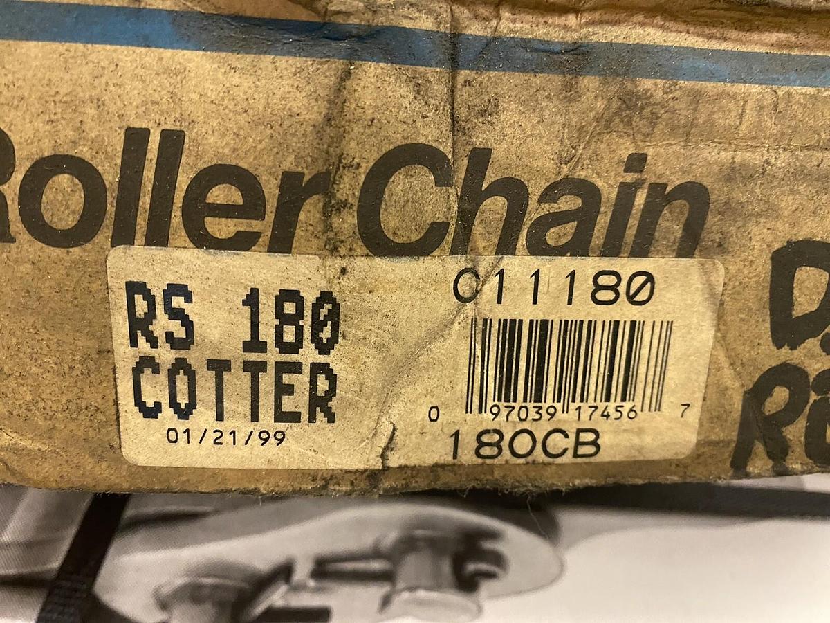 US TSUBAKI,180CB,RS 180 COTTER 10ft ROLLER CHAIN