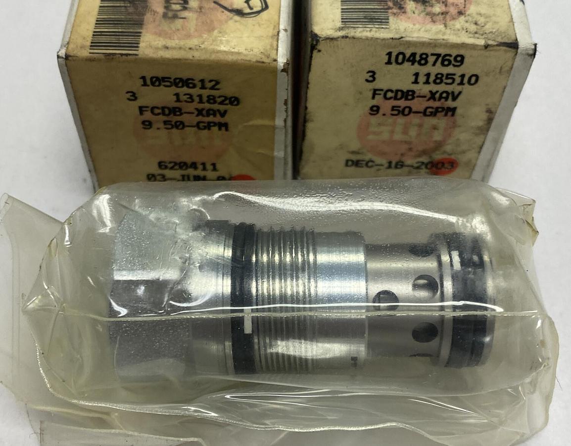 SUN HYDRAULICS,FCDBXAV 9.50-GPM,Flow Control Claridge Lot Of 2 NOS