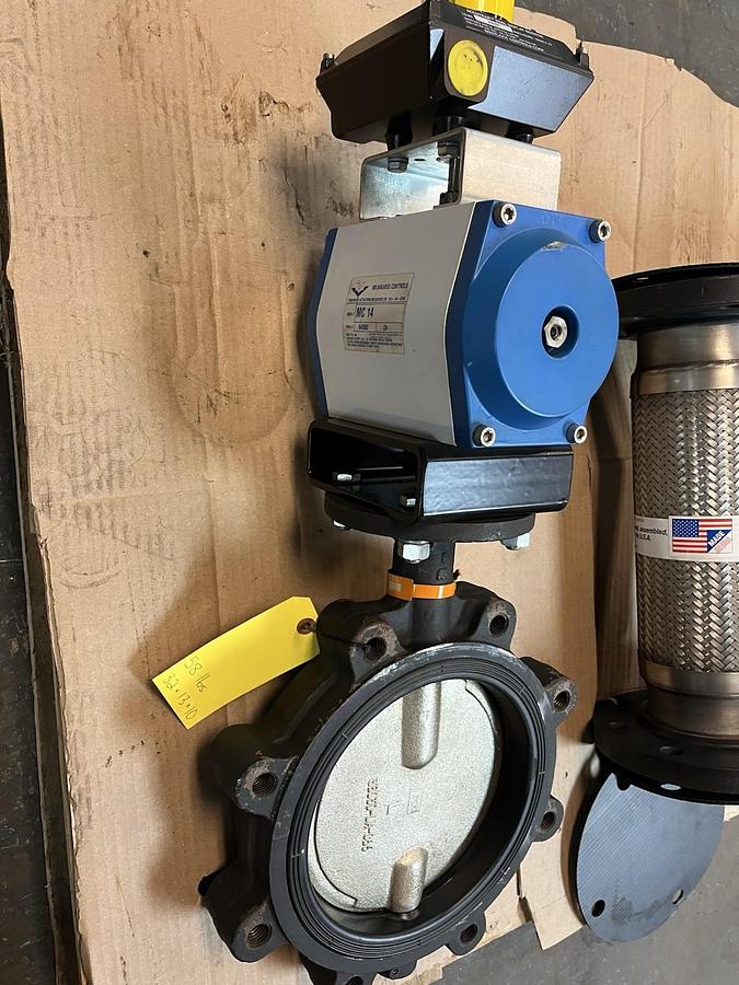MILWAUKEE CONTROLS,MC-14,PNEUMATIC ACTUATOR 8" BUTTERFLY VALVE