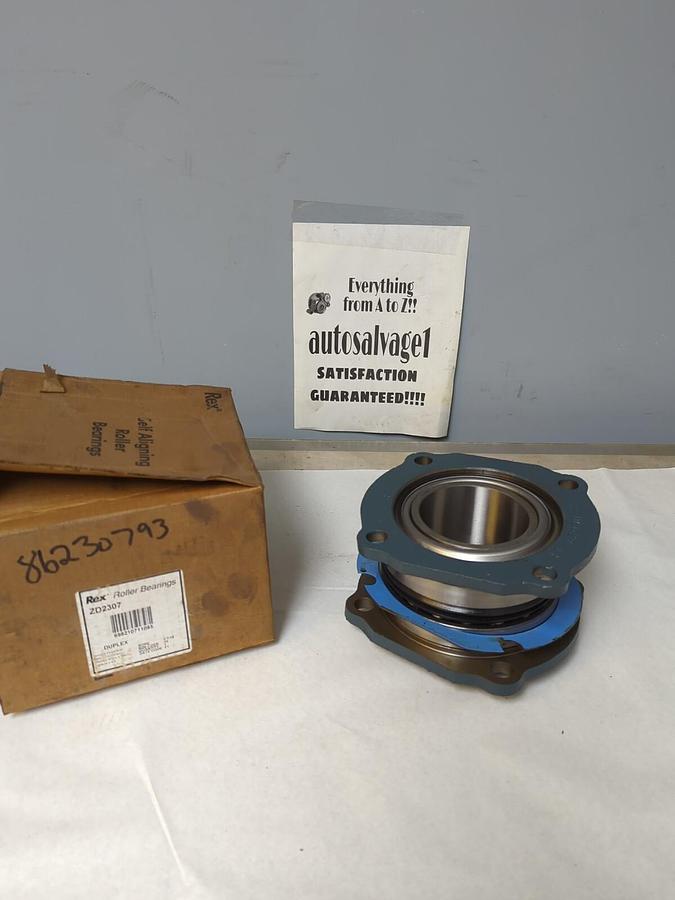 REXNORD,ZD2307,DUPLEX FLANGE SHPERICAL ROLLER BEARING 3-7/16 IN BORE W/SEALS NOS