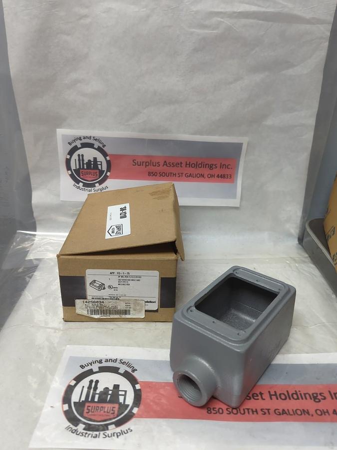 APPLETON,FD-1-75,CAST DEVICE BOX 3/4 INCH NOS
