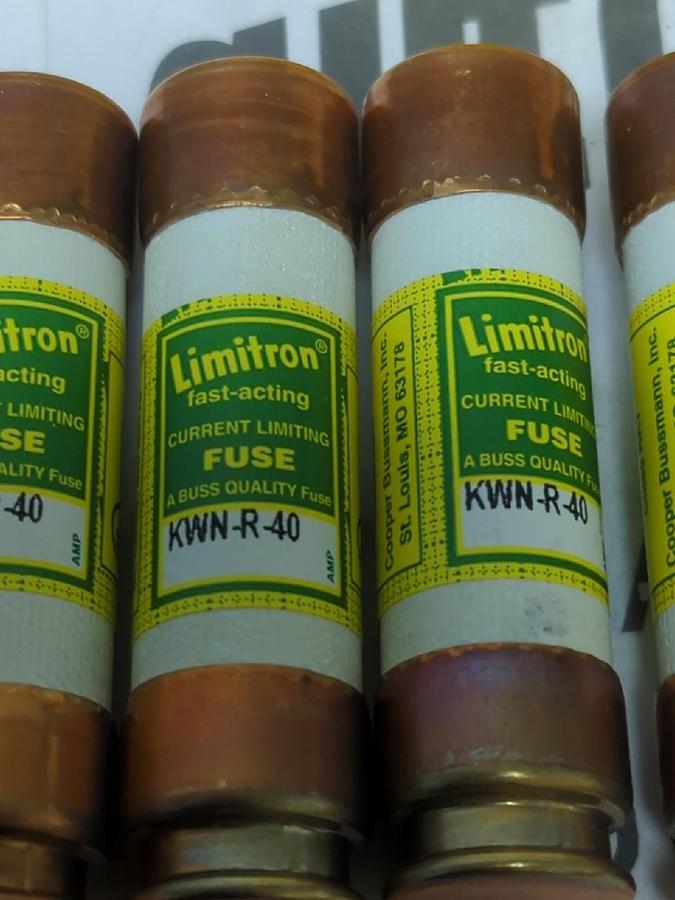 COOPER BUSSMANN,KWN-R-40,40 AMP LIMITRON FUSE BOX OF 10 NEW