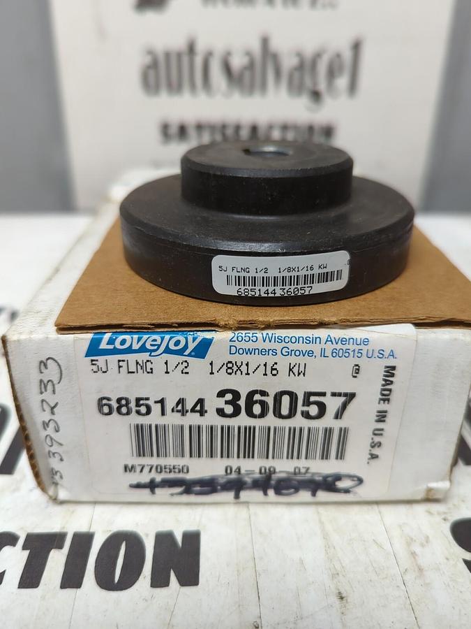 LOVEJOY,36057,5J FLNG 1/2 1/8X1/16 KW COUPLING FLANGE NOS