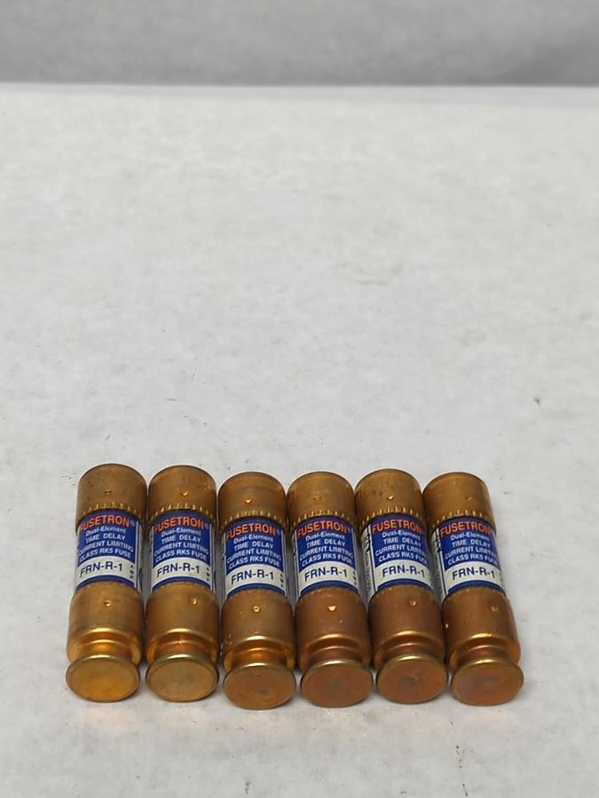 COOPER BUSSMANN,FRN-1,FUSETRON 1 AMPFUSE LOT OF 6 NOS