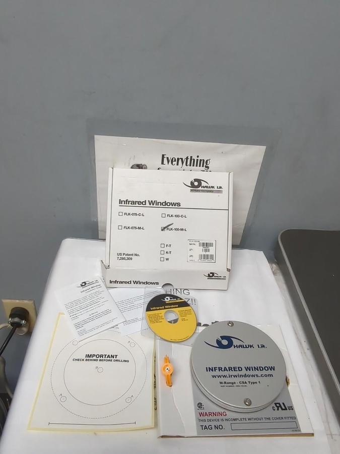 HAWK I.R.,FLK-100-M-L,INFRARED WINDOW NEW