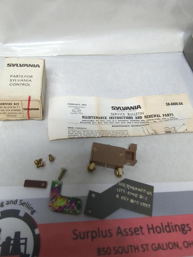 SYLVANIA-CLARK,CYA 30-11,SERVICE KIT FOR TYPE CYA STARTER NOS