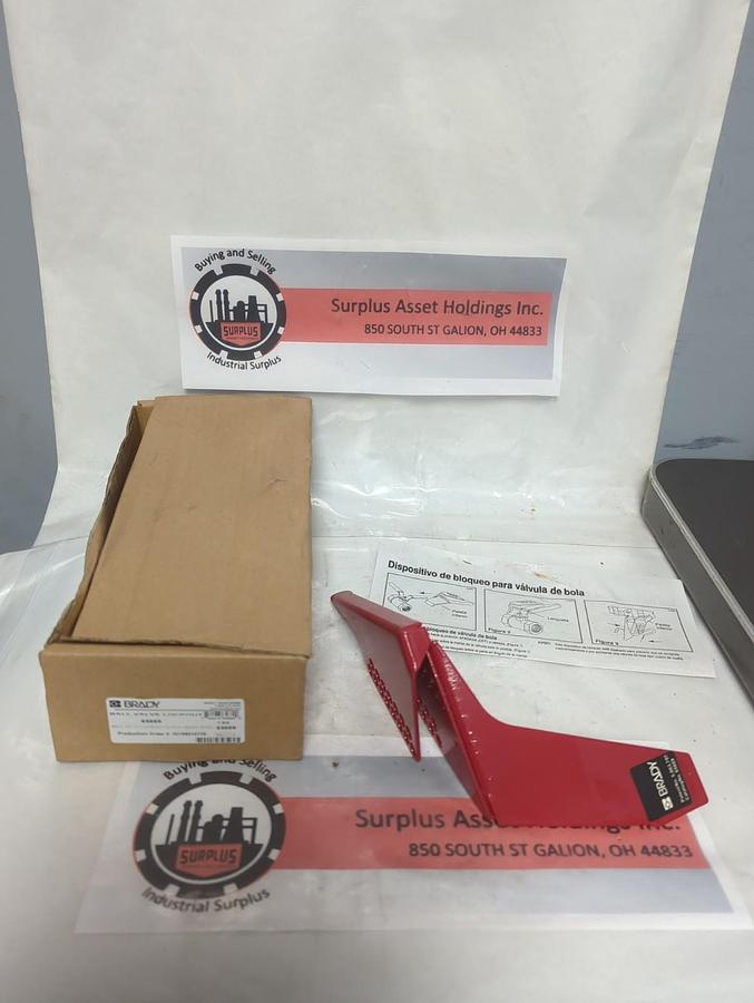 BRADY,65669,BALL VALVE LOCKOUT DEVICE HEAVY STEEL NOS
