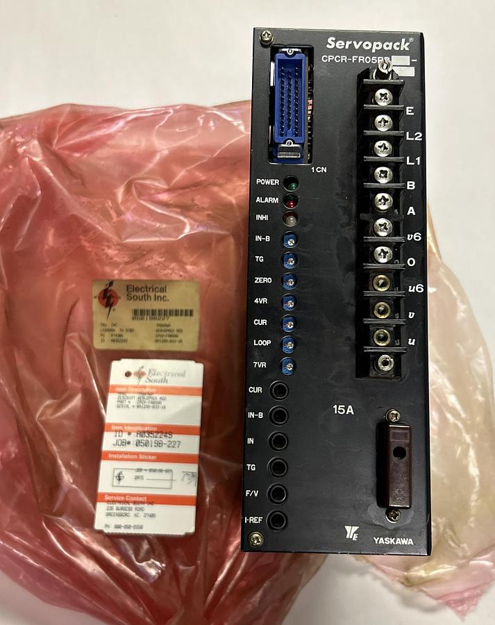 Used YASKAWA ELECTRIC,CPCR-FR05RB7-R8S, SERVO PAK REFURBISHED